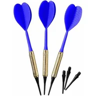 Dart - RZUTKI LOTKI PLASTIKOWE DART 3SZT BEZPIECZNE BEST SPORTING - NIEBIESKI - miniaturka - grafika 1