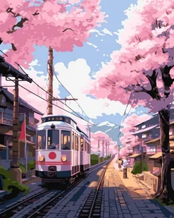 Malowanie po numerach - Miasto o poranku 40x50cm - Kolorowanki, wyklejanki - miniaturka - grafika 1