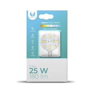 Żarówka LED G4 Round 2W 12V 6000K 180lm Forever Light - Żarówki LED - miniaturka - grafika 1