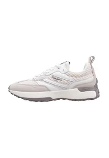 Pepe Jeans Damskie trampki Lucky KNIT, białe (MOUSSE WHITE), 40 UK, Biały mus biały, 42 EU - Trampki damskie - miniaturka - grafika 1