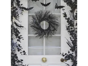 Dekoracja wisząca Wieniec halloweenowy - 45 cm - 1 szt. - Halloween - miniaturka - grafika 1