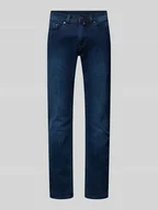 Spodnie męskie - Jeansy o kroju tapered fit z 5 kieszeniami model ‘Lyon’ - miniaturka - grafika 1