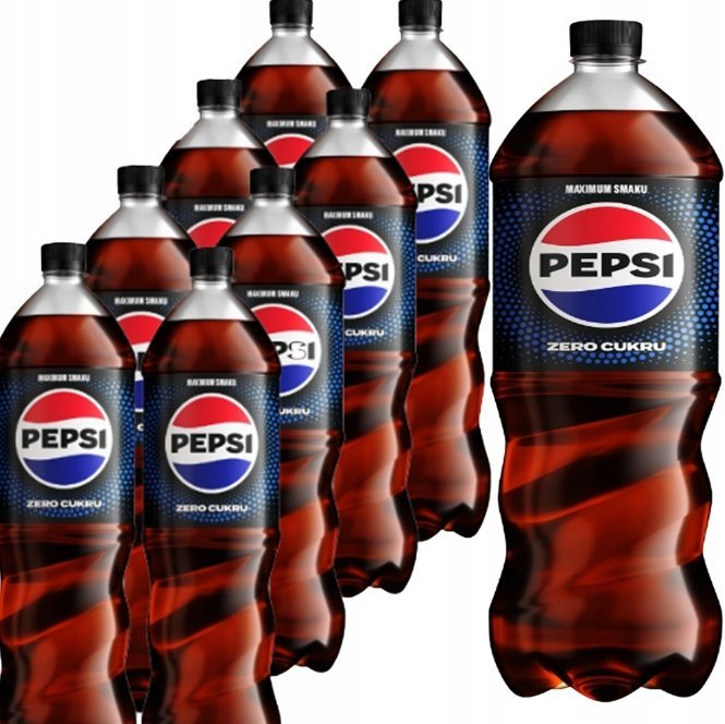 Pepsi Max Napój gazowany 1,5 l x 8 sztuk
