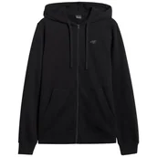Bluzy sportowe męskie - Męska bluza 4F Sweatshirt M1768 Rozmiar: S / Kolor: czarny - miniaturka - grafika 1