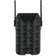 Etui i futerały do telefonów - Torebka na telefon LACOSTE Universal Sleeve Crossbody PVC Mono XL Czarny - miniaturka - grafika 1