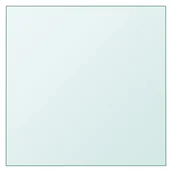 Blaty meblowe i parapety okienne - Blat stolika, przezroczysty, 40x40 cm, szkło hartowane - miniaturka - grafika 1