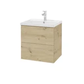 Szafki łazienkowe - Szafka łazienkowa pod umywalkę Defra Faro 50 cm dąb artisan 001-D-05031 - miniaturka - grafika 1