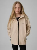 Kurtki i płaszcze dla dziewczynek - 4F Kurtka membrana 5000 dziewczęca - beżowa 152 (11-12 lat) - miniaturka - grafika 1