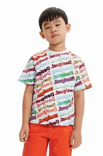 Koszulki dla chłopców - Desigual t-shirt bawełniany dziecięcy wzorzysty - grafika 1