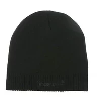 Czapki męskie - Timberland Knit Logo Beanie Czapka męska, CZARNY, Talla única - miniaturka - grafika 1