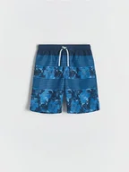 Skarpetki dla dzieci - Reserved - Szorty kąpielowe z nadrukiem - granatowy - miniaturka - grafika 1