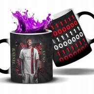 Kubki - Kubek Magiczny Czarny RAFAEL LEAO Piłkarze Pilka Nożna Na Prezent Wzory - miniaturka - grafika 1