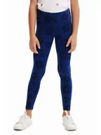 Legginsy - Desigual Legginsy 23SGKK01 Granatowy Slim Fit - miniaturka - grafika 1