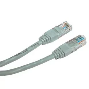 No name UTP patchcord UTP patchcord Cat.5e RJ45 M-0.25m nieekranowany szary economy KB025ANS01 - Kable miedziane - miniaturka - grafika 1
