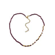 Naszyjniki - Krótki naszyjnik choker z granatu - miniaturka - grafika 1