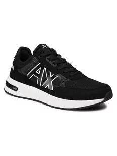 Armani Exchange Sneakersy XUX090 XV276 00002 Czarny - Sneakersy męskie - miniaturka - grafika 1