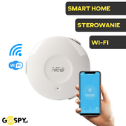 Systemy inteligentnych domów - Czujnik Zalania Wody z Sondą Wi-Fi SMART HOME Neo Tuya - miniaturka - grafika 1