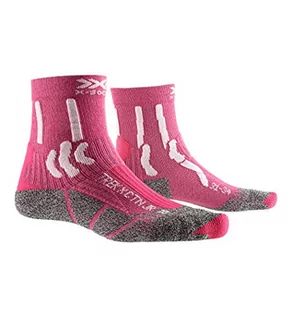 Skarpetki męskie - X-Socks Skarpety dziecięce Trek X Cotton Junior, Flamingo Pink/Arctic White, 24-26, XS-TS15S19J-P041-24/26 XS-TS15S19J - grafika 1