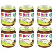 Desery dla dzieci - Hipp Śliwki z jabłkami po 4. miesiącu zestaw 6 x 125 g Bio - miniaturka - grafika 1