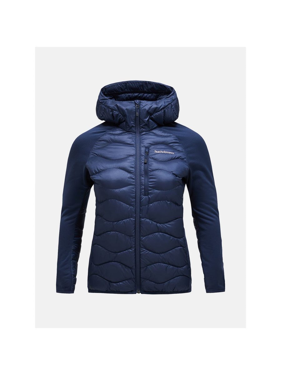 Damska kurtka puchowa Peak Performance W Helium Down Hybrid Hood granatowy L