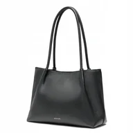 Torby i wózki na zakupy - Torebka Damska Shopper Duża Z Kosmetyczką PUCCINI Czarna BK1251001S-1 - miniaturka - grafika 1