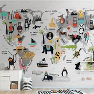 Tapety - Tapeta panoramiczna dziecięca Metropolitain Stories Mapa 371 x 280 cm - miniaturka - grafika 1