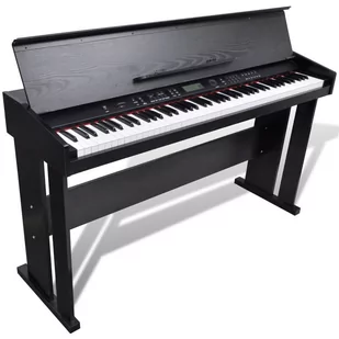 vidaXL Cyfrowe pianino ze stojakiem na nuty - Instrumenty klawiszowe - miniaturka - grafika 1