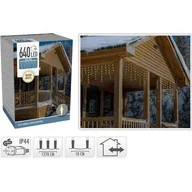 Oświetlenie świąteczne - Kurtyna Soft Wire 12,7 m 640 LED ciepłe białe - miniaturka - grafika 1