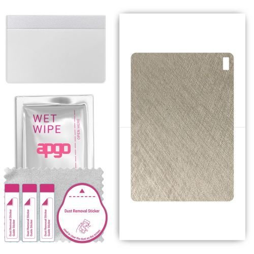 folia naklejka skórka strukturalna na TYŁ do HTC A103 - Tytan Srebrny - apgo SKINS