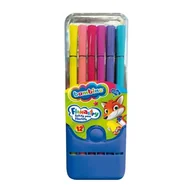 Szkolne artykuły papiernicze - Bambino Flamastry W Plastikowym Pudełku Etui Pisaki Mazaki Szkolne Do Szkoły Przedszkola 12 Kolorów - miniaturka - grafika 1