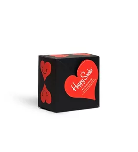 Happy Socks 2-Pack I Heart You Socks Set, kolorowe i zabawne, skarpetki dla kobiet i mężczyzn, Czarny-Czerwony (41-46) - Skarpetki męskie - miniaturka - grafika 1