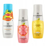 Syropy i koncentraty owocowe - Zestaw 3 koncentratów Sodastream Ice Tea Peach Zero + Grapefruit + Lemonade - miniaturka - grafika 1