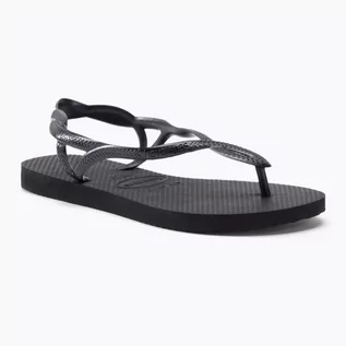 Sandały damskie - Sandały damskie Havaianas Luna black - grafika 1