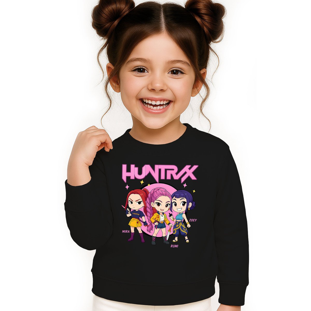 BLUZA DZIECIĘCA KPOP DEMON HUNTERS HUNTRIX 122-128 BAWEŁNIANA JAKOŚĆ