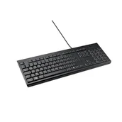 Klawiatury - Kensington KB100 EQ klawiatura Dom/Biuro USB QWERTZ Niemiecki Czarny K63727DE - miniaturka - grafika 1
