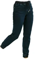 Spodnie damskie - JOGGERS ELASTYCZNE SPODNIE JERSEY NEXT r.42 GRANAT - miniaturka - grafika 1