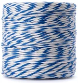 Artykuły masarskie - Nici wędliniarskie / przędza kolor biało-niebieski 500g - miniaturka - grafika 1