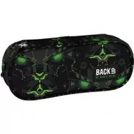 Piórniki - Derform Piórnik owalny Backup Monster Green PB6A59 - miniaturka - grafika 1