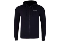 Bluzy męskie - EMPORIO ARMANI BLUZA MĘSKA ROZPINANA Z KAPTUREM NAVY 8NPM03 PJ05Z 0578 - Rozmiar: L - miniaturka - grafika 1