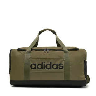 Torba adidas Linear Duffel Medium IN6119 Khaki - Torby sportowe - miniaturka - grafika 1