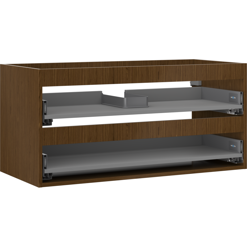 Mexen Box-A korpus szafki podumywalkowej 100 cm, 2 szuflady, orzech - 91AX0-1000-470-2-86