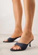 Klapki i japonki damskie - Niebieskie Klapki na Kaczuszce z Otwartym Noskiem Xenlyn - miniaturka - grafika 1