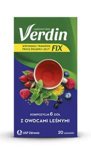 USP Zdrowie Verdin fix z owocami leśnymi x 20 sasz - Układ pokarmowy - miniaturka - grafika 1