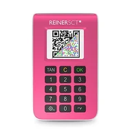 Czytniki kart pamięci - REINER SCT tanJack Photo QR I Chip Chip Chip Tan generator do bankowości online, różowy - miniaturka - grafika 1