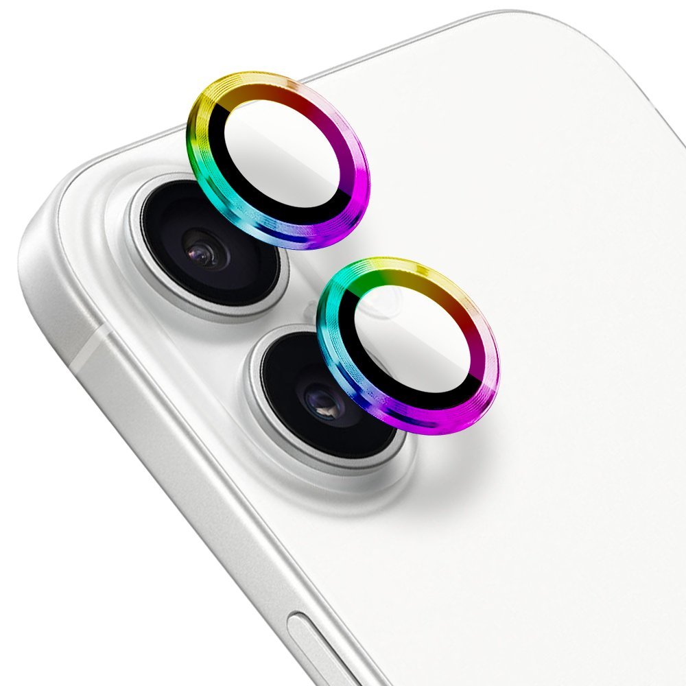 Osłona aparatu, szkło 9H do iPhone 16 Plus, 1 zestaw, kameleon