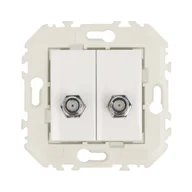 Gniazdka elektryczne - Efapel Gniazdo RTV SAT QUADRO Biały - miniaturka - grafika 1