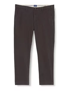 GANT Spodnie męskie Hallden Comfort Super Chinos, ciemny grafit., - Spodnie męskie - miniaturka - grafika 1