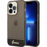 Etui i futerały do telefonów - Guess GUHCP14XHGCOK iPhone 14 Pro Max 6,7" czarny/black hardcase Translucent - miniaturka - grafika 1
