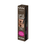 Akcesoria i kosmetyki do stylizacji brwi - NYX Professional Makeup Lift N Snatch Brow Tint Pen Ash Brown - miniaturka - grafika 1