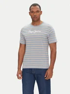 Koszulki męskie - Pepe Jeans T-Shirt PM509407 Niebieski Regular Fit - miniaturka - grafika 1